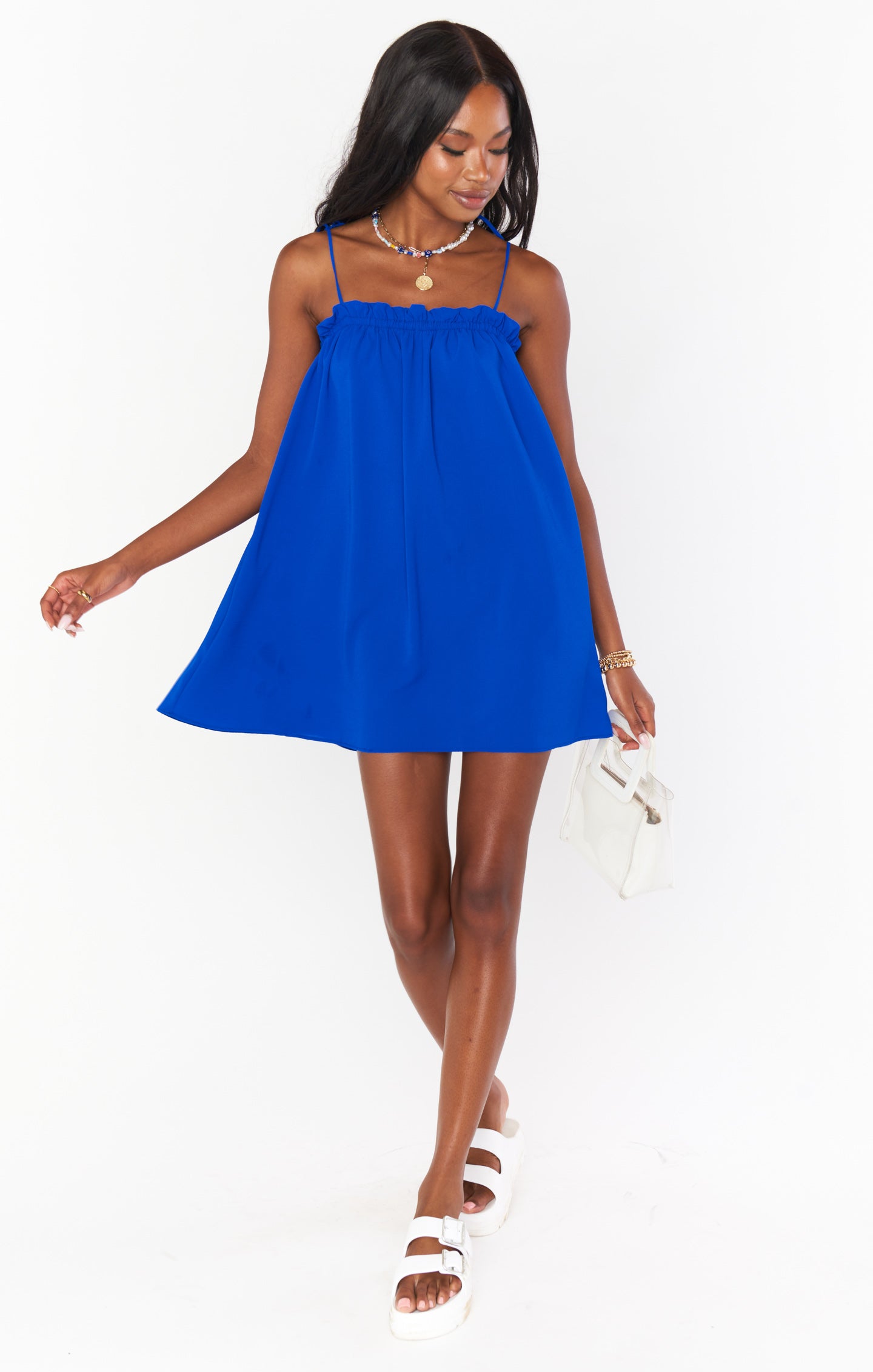blue mini dresses